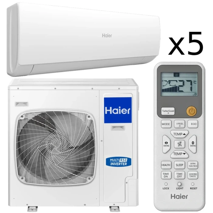 Мультисистема Haier 5U90S2SS5FA + 5×AS20SS1HRA-M (Spirit-M)