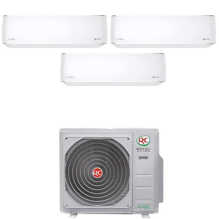 Мультисистема Royal Clima 2TFM-17HN/OUT + RCI-PX09HN + RCI-PX12HN (MULTI FLEXI PRESTIGIO EU Inverter)