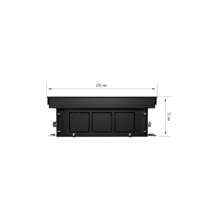Конвектор внутрипольный Royal Thermo ATRIUM-75/200/1800-DG-U-NA