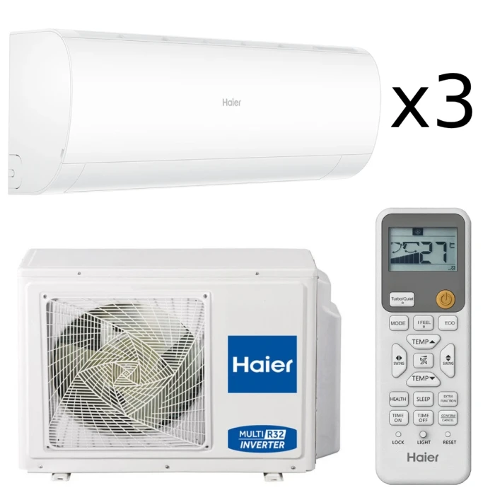 Мультисистема Haier 3U55S2SR5FA + 3×AS25PS1HRA-M (Coral-M)