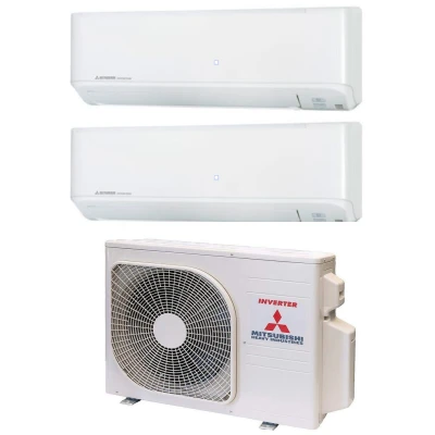 Мультисистема Mitsubishi Heavy SCM40ZS-W + 2×SKM25ZSP-W (Standard)
