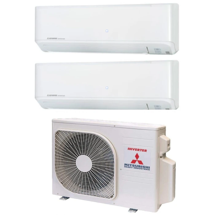 Мультисистема Mitsubishi Heavy SCM40ZS-W + 2×SKM25ZSP-W (Standard)