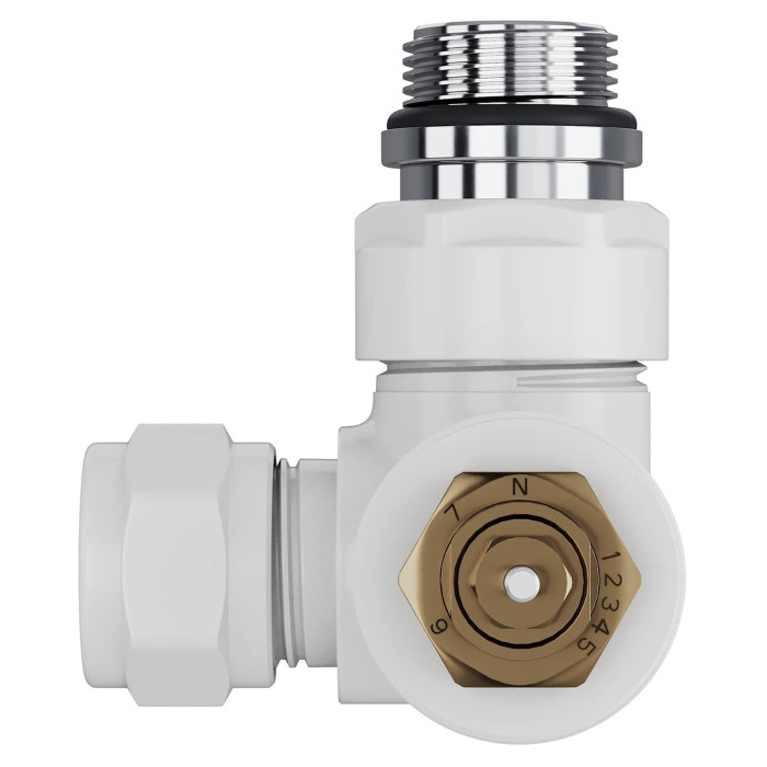 Набор термостатический трехосевой Royal Thermo Design Pro 15мм М30х1,5 (Белый)