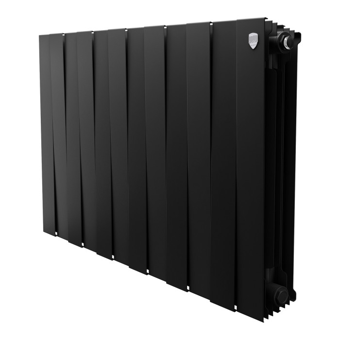 Радиатор биметаллический Royal Thermo PianoForte 500 Чёрный - 12 секц.