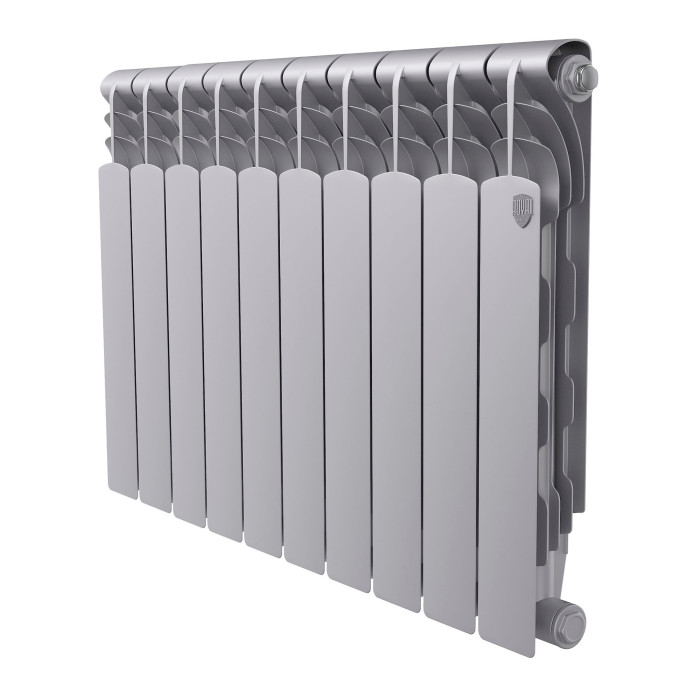 Радиатор биметаллический Royal Thermo Revolution B 500 Серебристый – 10 секц.